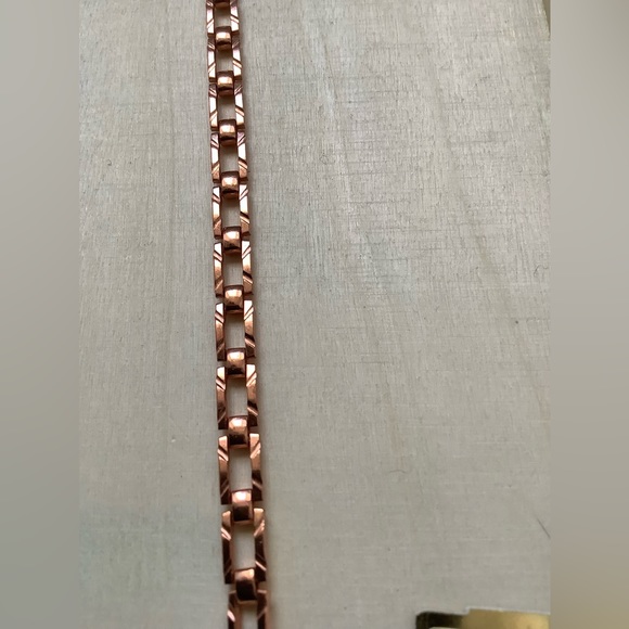 New vintage fancy SOLID COPPER bracelet - Picture 8 of 11